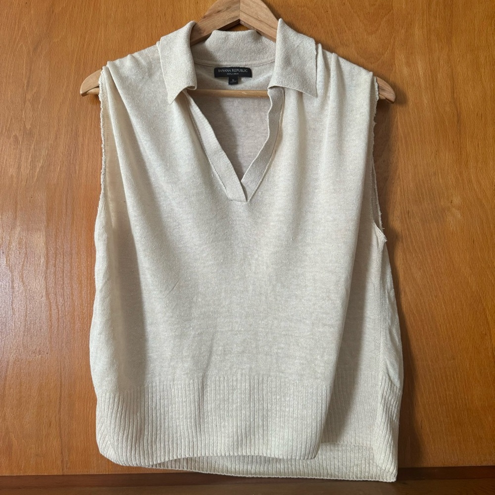 Banana Republic S 100% Linen Shirt